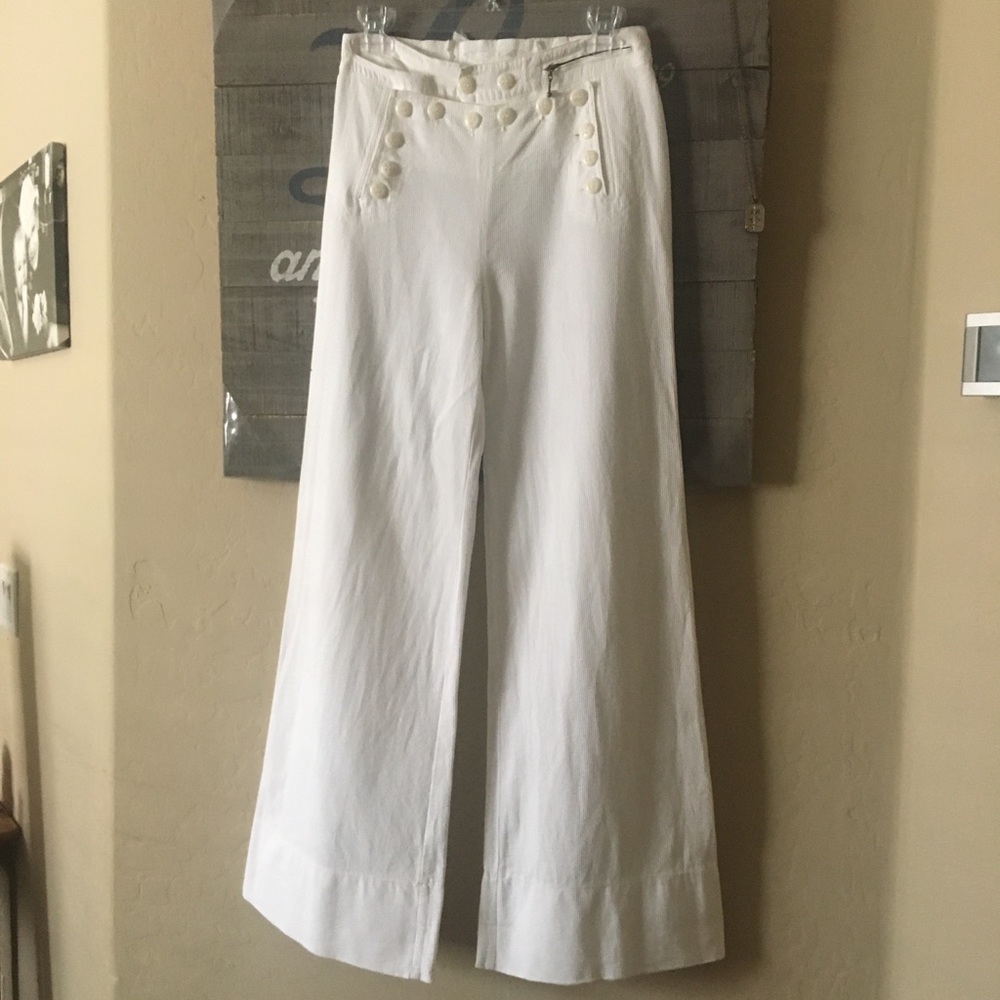 4 LOVE AND LIBERTY WHITE FLARE PANTS